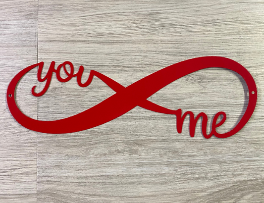 You and Me infinity Wall Sign