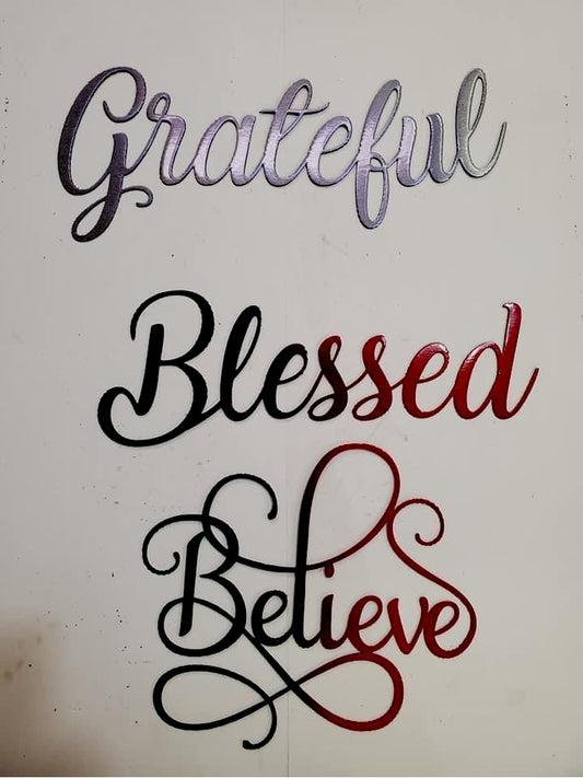 Blessed | Grateful | Believe — Set